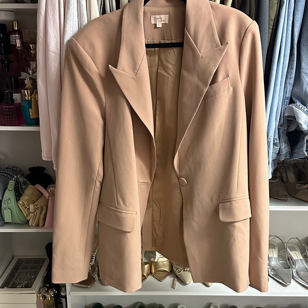 Camila Coelho Classic Beige Blazer